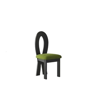Chaise de salle à manger vintage de style français en bois massif, dossier Wabi-sabi, chaise <span class=keywords><strong>sirène</strong></span> du milieu du siècle, mobilier de maison, revêtement en velours doux - Product Image 3