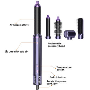 Nuevo diseño 1300W BLDC Air Styler Blowout <span class=keywords><strong>Kit</strong></span> 5 en 1 Hair Styler Sistema <span class=keywords><strong>de</strong></span> secador <span class=keywords><strong>de</strong></span> aire <span class=keywords><strong>de</strong></span> alta velocidad para secar y peinar Juego rizado - Product Image 6