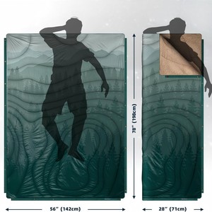 Custom Printed Outdoor Camping <b>Blanket</b> Fleece Warm Portable Rectangle Landscape Pattern Spring Autumn <b>Picnic</b> Mat - Product Image 5