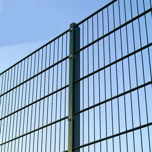Toptan özelleştirilmiş toz kaplanmış metal çift çubuk mat ızgara zaun çit e n e n e n e n e n e n e n e n e n e çubuk tel kaynaklı örgü 868/656/545 çit