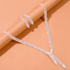 ड्रॉपशीपिंग उत्पाद 2025 दुल्हन शादी फैशन नेकलेस/ईयररिंग्स गहने महिलाओं के लिए गहने - Product Image 2