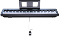 Piano numérique électronique portable S-210 multifonctionnel avec clavier à 88 touches lestées à mécanisme marteau, fabriqué en plastique durable