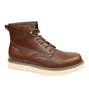 Bottes montantes oversize pour hommes, style britannique et américain, en cuir synthétique, avec fermeture éclair, mode rétro, pour le travail et l'extérieur - Product Image 6