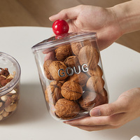 Ensemble de bocaux de conservation alimentaire robustes multi-tailles WANUO, récipients de conservation alimentaire en plastique hermétiques pour la cuisine avec bande d'étanchéité