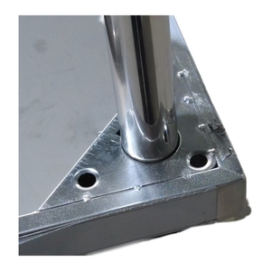 VICTORY KITCHEN 201 0.8mm Stainless Steel Movable 2-layer Condiment Bar 300KG Capacity Model for Kitchen <b>Work</b> <b>Table</b> with Wheels - Product Image 6