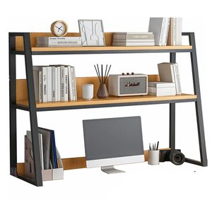 Ký túc xá bàn hutch thang máy tính để bàn Kệ sách 2 tầng Máy tính để bàn tủ sách bàn hutch Top chỉ bàn tổ chức kệ - Product Image 1