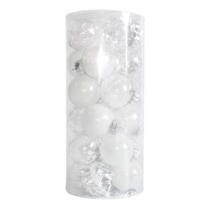 Offre Spéciale : Ensemble <span class=keywords><strong>de</strong></span> 24 Boules <span class=keywords><strong>de</strong></span> Noël Transparentes Colorées en PET <span class=keywords><strong>de</strong></span> 6 cm – Décoration Suspendue pour <span class=keywords><strong>Plafond</strong></span> - Product Image 6