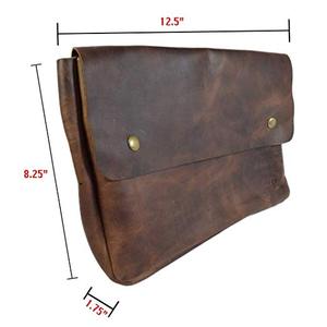 Vintage Leather Folder Giữ Tài Liệu/Trường Hợp Tập Tin/Tài Liệu Danh Mục Đầu Tư, Văn Phòng & Công Việc - Product Image 3