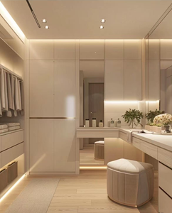 Armario abierto de madera de lujo personalizado de gama alta para armarios Premium de dormitorio - Product Image 2