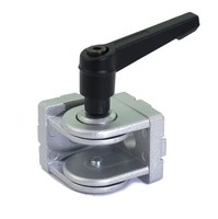 Connecteur articulé flexible en alliage d'aluminium avec poignée à levier de serrage et vis