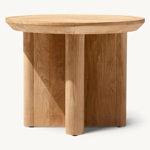 Ensemble <span class=keywords><strong>table</strong></span> de billard et jardin meubles de patio <span class=keywords><strong>table</strong></span> <span class=keywords><strong>basse</strong></span> en pierre teck meubles ronds en bois modernes - Product Image 1