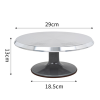 Support de service de gâteau de cuisine durable élégant en acier inoxydable avec plateau tournant pour affichage de table outils de gâteau allant au lave-vaisselle