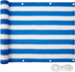 Runchen 3*16ft HDPE Filet d'intimité extérieur pour <span class=keywords><strong>balcon</strong></span> pour animaux de compagnie avec protection UV et pare-soleil, rouleau de clôture décorative - Product Image 5