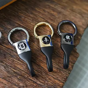 2024 New Design Metal Car Key Fob Key Ring Zinc Alloy TPU Car Keychain Fit For Opel Car Key Case Cover