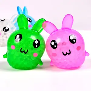 Novità realistica di vendita calda TPR coniglio Squishy giocattolo Anti-stress morbido spremere giocattolo Fidget