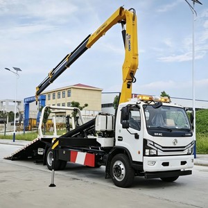Dongfeng DFAC 4x2 Camión Grúa de Plataforma Plana de 5 Toneladas con Grúa Articulada, Camión de Recuperación de Plataforma Deslizante de Alta Calidad - Product Image 2