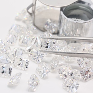 Pierres rouges de Moissanite de qualité supérieure 2x4mm 0,2 ct Moissanite radiante Moissanite en vrac - Product Image 3