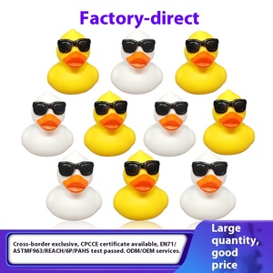 <span class=keywords><strong>Gafas</strong></span> <span class=keywords><strong>de</strong></span> <span class=keywords><strong>sol</strong></span> con logotipo personalizado pato <span class=keywords><strong>de</strong></span> plástico creativo lindo realista pequeño juguete para apretar bebé juego <span class=keywords><strong>de</strong></span> agua flotante Mini - Product Image 4