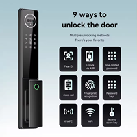 Serrure de Porte à Entrée sans Clé Sinovo, Verrou Intelligent Biométrique à Reconnaissance Faciale, Serrure de Porte Électronique Intelligente avec Caméra