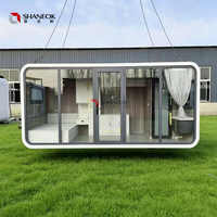 Maison préfabriquée de luxe détachable de 20 pieds et 40 pieds, type Apple Cabin, maison conteneur capsule spatiale de taille personnalisée avec design sur mesure
