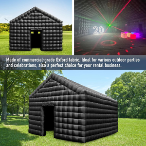 عملاقة خارجية من بولي كلوريد الفينيل قابلة للنفخ للإعلان خيمة بإضاءة ليد قوس ملهى ليلي لأنشطة الحفلات الكبيرة - Product Image 5