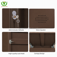 Casillero Inteligente YL para Entrega de Paquetes, Estructura Desmontable, Compatible con Desarrollo de Software, Energía Solar, Gabinete de Acero Impermeable