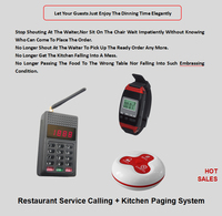 Clavier de cuisine de Restaurant, système de gestion de files d'attente sans fil, sonnerie d'appel, costume de Service pour les clients