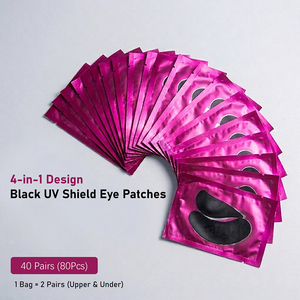 Parches Oculares Anti-UV Personalizados Reutilizables, Parche Negro para Debajo <span class=keywords><strong>de</strong></span> los Ojos, Máscara Ocular <span class=keywords><strong>de</strong></span> Silicona Reutilizable para Extensiones <span class=keywords><strong>de</strong></span> <span class=keywords><strong>Pestañas</strong></span> con Luz UV LED - Product Image 3