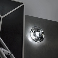 Lampe murale en acier inoxydable de style designer, luxe léger, à lumière changeante tricolore, style industriel moderne pour salon