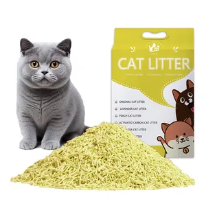 Cat litter factory direct sale strong clumping lavender tofu cat litter