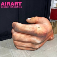 Accessoires de jeu d'Halloween, main gonflable, main gonflable personnalisée pour les événements festifs
