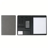 Carpeta Profesional de Cuero PU Tamaño A4, Portafolio para Escribir, para Entrevistas, Currículum, Tarjetas de Visita, Carpeta de Archivo Tamaño Carta