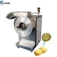 Commerciële elektrische groentesnijder voor cassave, zoete aardappelchips en frietjes.