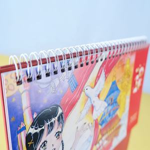 تقويم يومي وشهري وأسبوعي مخصص للجدار والمكتب مع طباعة على الصندوق وتجليد حلزوني - Product Image 3