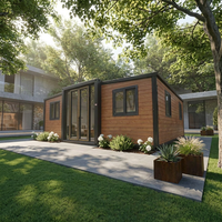 Mini-maisons prêtes à vivre : Villa moderne en conteneur de 20 pieds avec salle de bain et lavabo intégré
