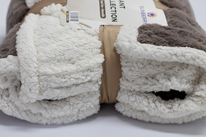 Bon marché, vente en gros, couverture Sherpa en polaire PV brossée de luxe douce, couvertures chaudes et moelleuses en <span class=keywords><strong>fausse</strong></span> <span class=keywords><strong>fourrure</strong></span> pour l'hiver - Product Image 5