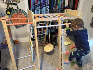 Montessori phong cách Toddler bằng gỗ leo núi chơi thiết lập Sân chơi trong nhà leo núi và trượt chơi - Product Image 2