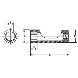 KOKEN - 3300FN-22 Douille à écrou évasé 3/8 ''pour injecteurs-EAN 4991644003259 HAND SOCKETS 3/8" - Product Image 2