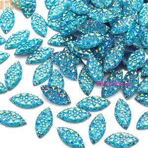 7*15Mm Ngựa Mắt Hình Dạng AB Nhựa Thạch Đính Đá Và Pha Lê Đá Quý Flatback Cho Trang Phục Thủ Công Mỹ Nghệ Giày/Túi Phụ Kiện - Product Image 6