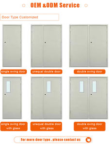 École commerciale salle de classe appartement hôpital hôtel chambre intérieure feu évalué Hpl portes en bois avec panneau de verre Vision - Product Image 4