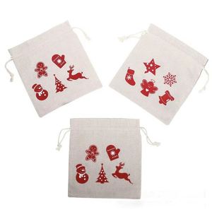 Bolsa de Cocina de Lino Orgánico Reutilizable Personalizada con Cordón, para Regalos de Boda, Dulces o Algodón - Product Image 5