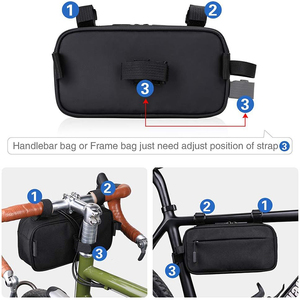 Accesorios para Bicicleta, Bolsa para Manillar de Bicicleta, Bolsa de Transporte para Manillar de Bicicleta, Almacenamiento para Cuadro Delantero de Bicicleta, Bolsa para Bicicleta - Product Image 4