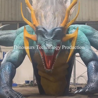 Modèle d'animatronique Dragon Tonnerre pour parcs d'attractions, attraction de style dragon ou monstre, à vendre