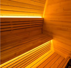 HELIUS Sauna à vapeur extérieur en bois massif populaire avec <span class=keywords><strong>dressing</strong></span> <span class=keywords><strong>pour</strong></span> <span class=keywords><strong>2</strong></span> <span class=keywords><strong>personnes</strong></span> Sauna romantique à domicile privé - Product Image 4