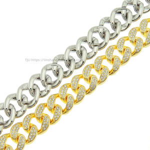 Trendy Man Style <b>Set</b> <b>Bracelet</b> Cuban Chain <b>Bracelet</b> Domineering and Cool Full Wide <b>Bracelet</b> Jewelry Tanjing - Product Image 5