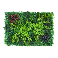 Mur végétal décoratif pour jardin, toile de fond 8 pieds x, haie d'arbres d'intérieur, panneau résistant aux animaux, design végétal, forme personnalisée, mur en herbe PVC