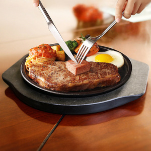 Plato Redondo para Bistec de Melamina, Bandeja Aislante de Calor para Uso Comercial y Doméstico, Plato para Servir Alimentos - Product Image 2