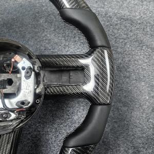 Volante Deportivo de Fibra de Carbono Real para Ford <span class=keywords><strong>Mustang</strong></span> Modelo 2010-2014, Volante de Cuero de Alta Calidad Personalizado - Product Image 5