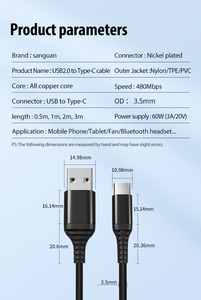 สาย5A ทองแดงบริสุทธิ์แบบถัก66W ทำจากไนลอน USB <span class=keywords><strong>C</strong></span> Type-<span class=keywords><strong>C</strong></span> <span class=keywords><strong>iPhone</strong></span> 15สำหรับ Huawei Android ชาร์จมือถือได้ - Product Image 5