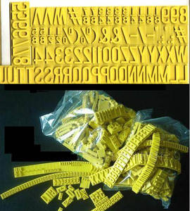 Grains de lettre en caoutchouc spéciaux d'impression claire pour l'impression et la composition de carton - Product Image 6